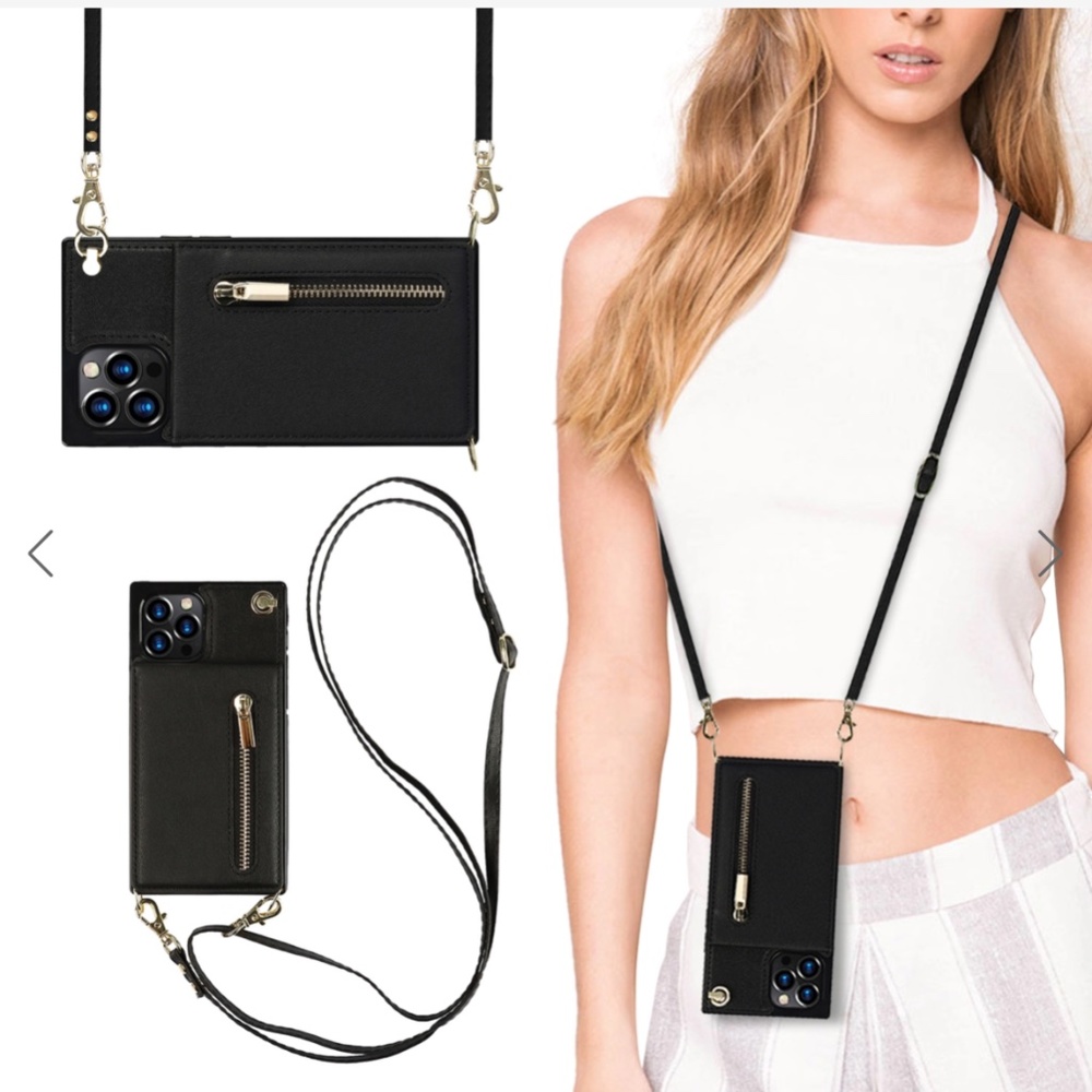 Samsung 21+ Crossbody Wallet Phone Case - 5 Card Slots, Kickstand